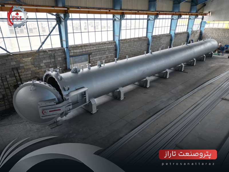 اتوکلاو الکترود های گرافیتی ساخت شرکت پترو صنعت تاراز
