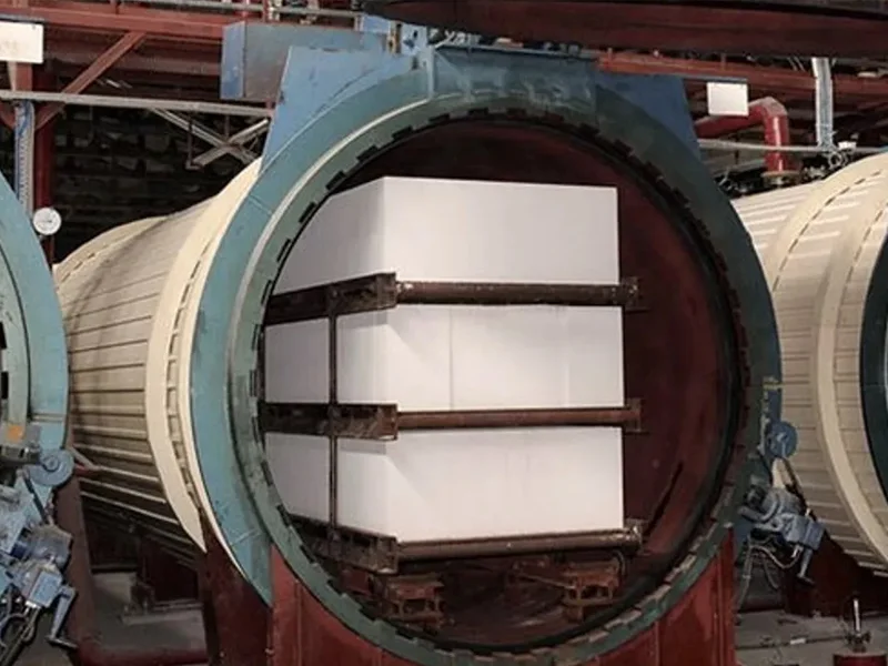 اتوکلاو عملیات حرارتی برای بلوکهای سبک هبلکس