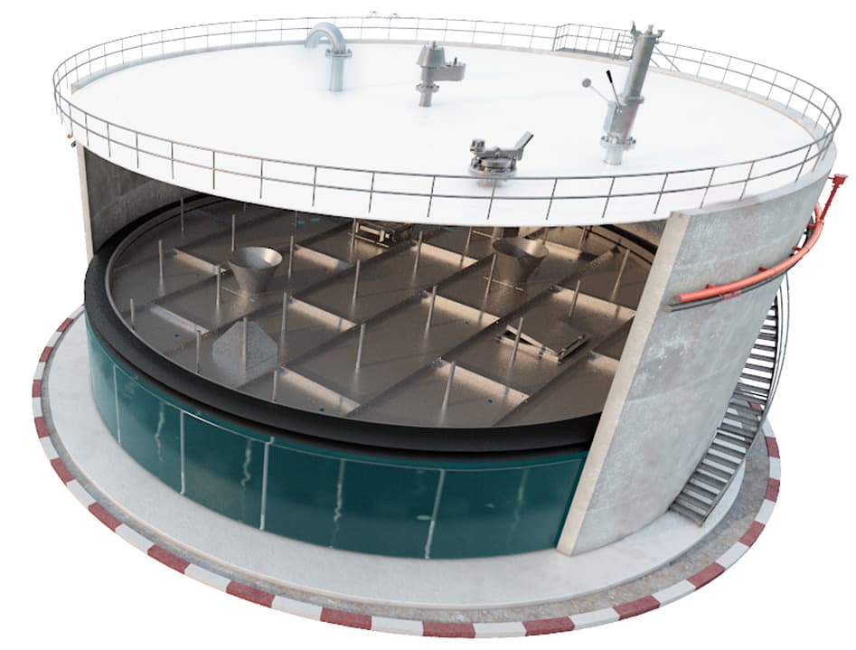 مخزن ذخیره بنزین با سقف شناور برای کاهش تبخیر و کنترل انتشار بخارات سوخت