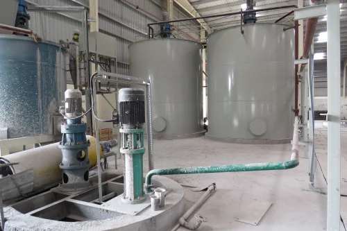 سیلو و میکسرهای دوغابسازی در خط تولید بلوک هبلکس