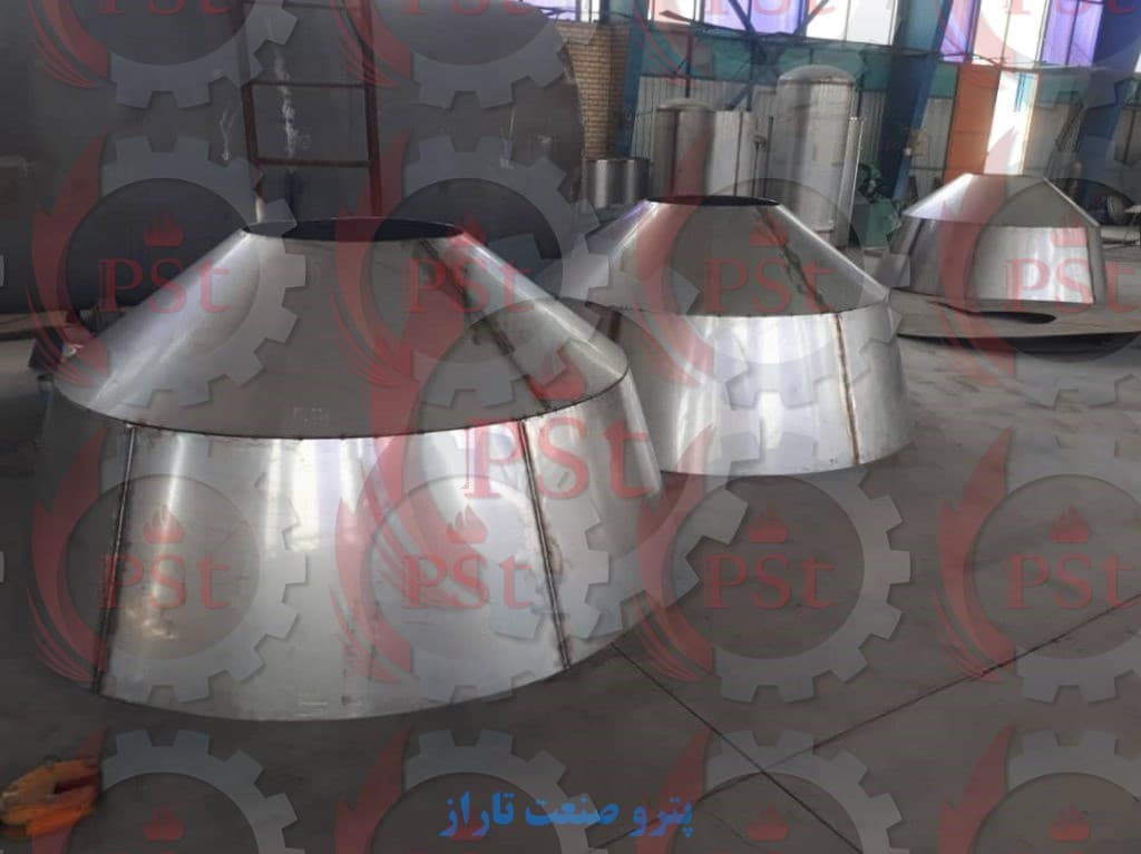 مخزن کروی بزرگ صنعتی برای ذخیره مواد حجیم