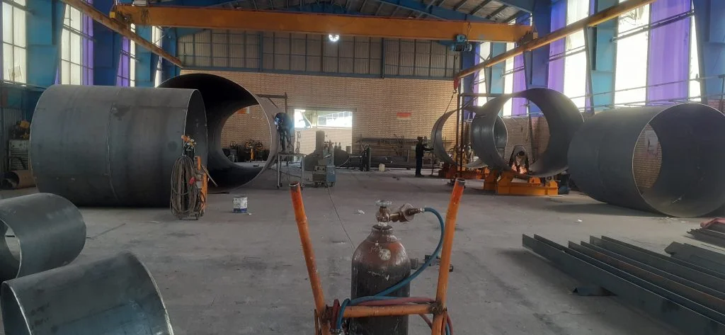 خمکاری و فرمدهی ورقهای فولادی برای ساخت مخازن پالایشگاهی