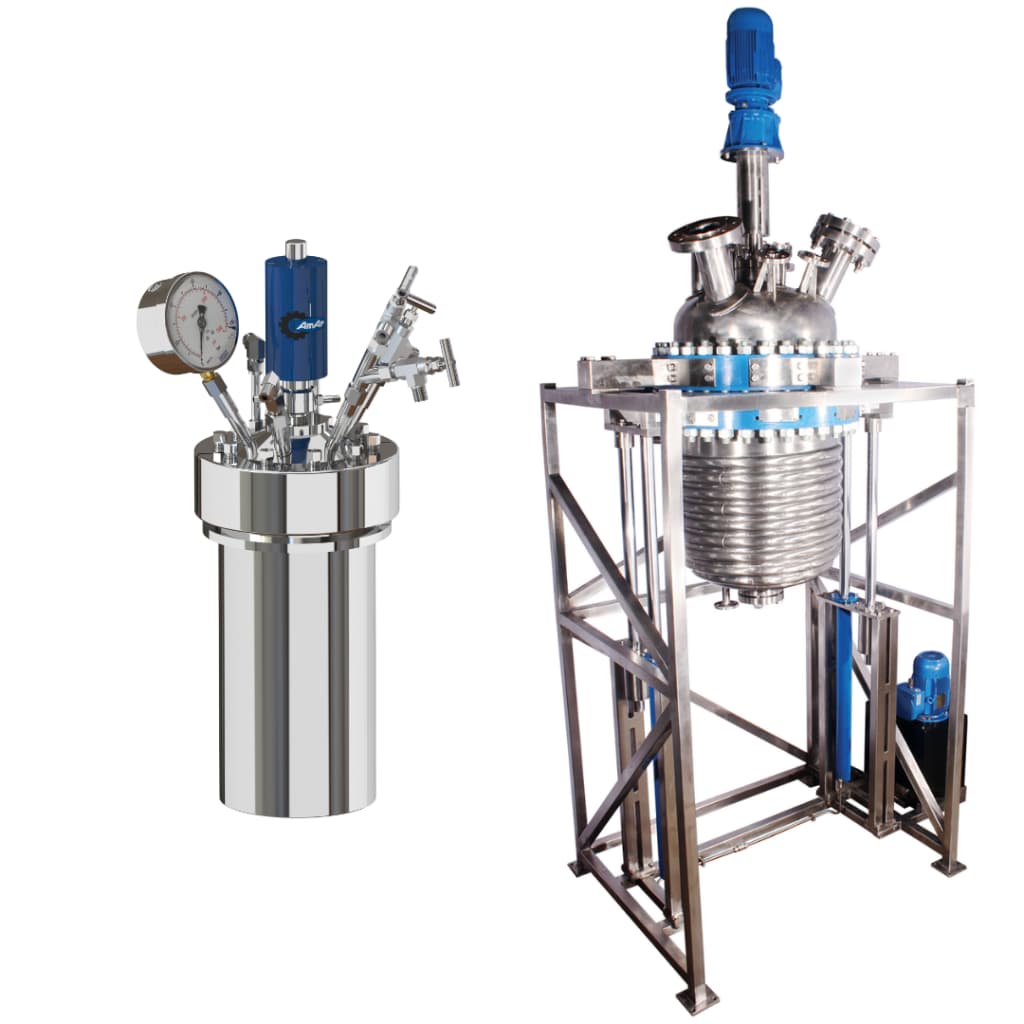 راکتورهای استاتیک و دینامیک با محفظههای فولادی مقاوم برای انجام واکنشهای صنعتی تحت فشار