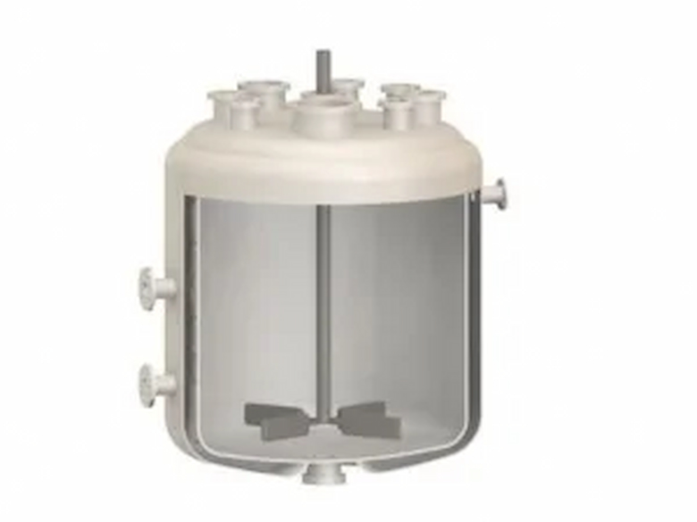 طراحی راکتور شیمیایی استاندارد با همزن برای واکنش‌های ناهمگن.